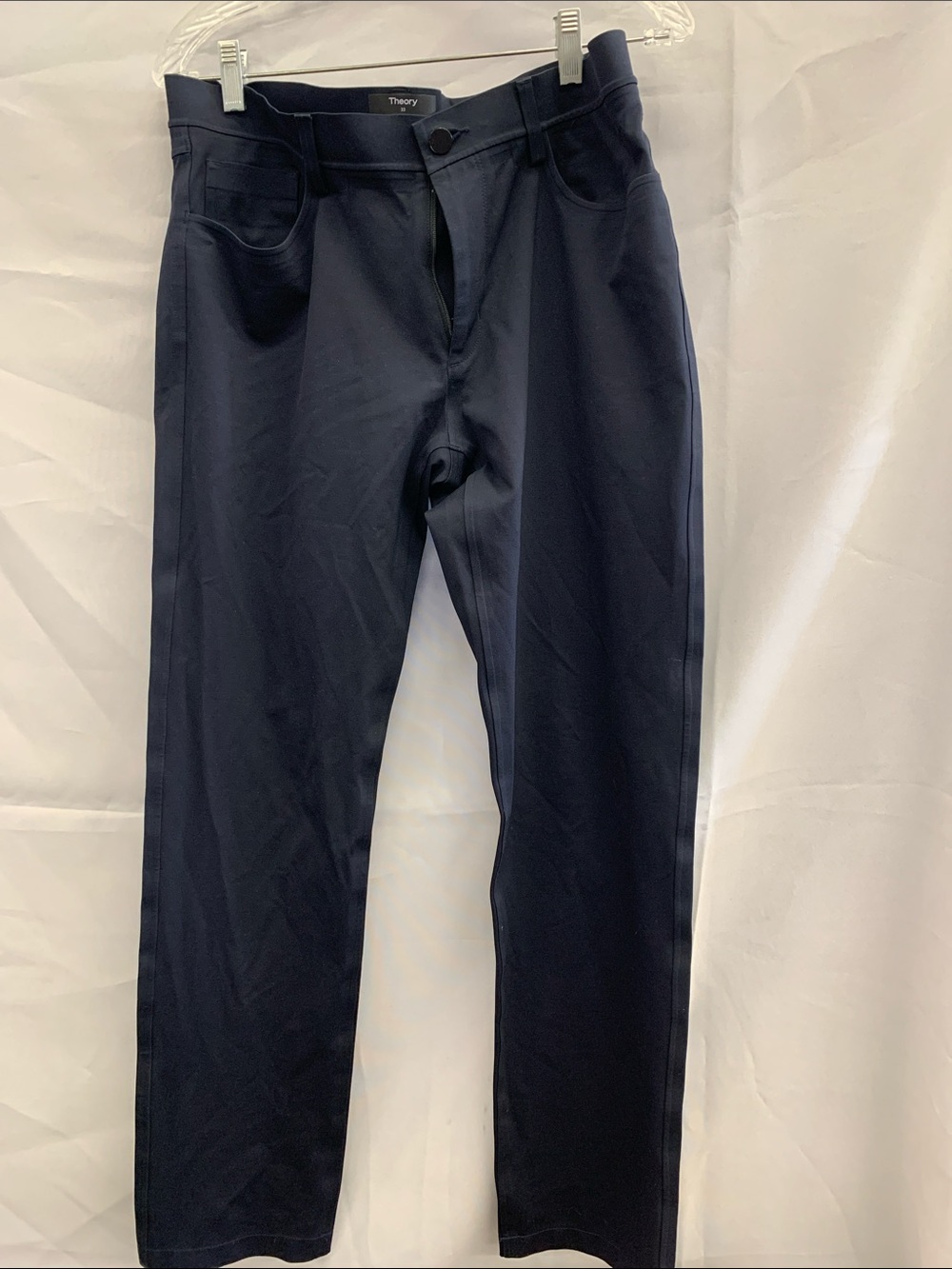 Theory Men's Navy Stretch Chinos